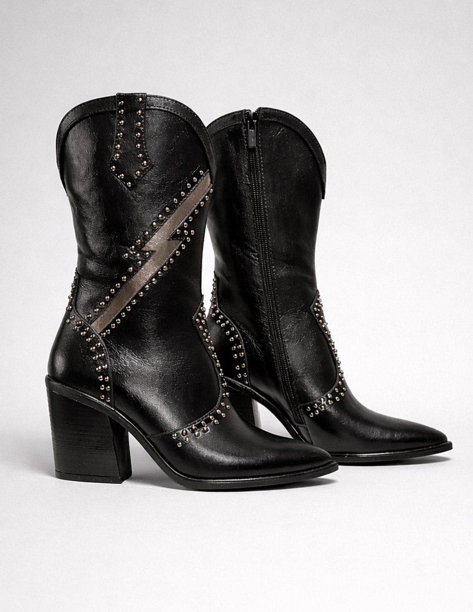 Bota Media pierna de Piel para mujer 2