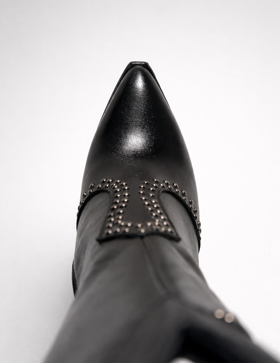 Bota Media pierna de Piel para mujer 7