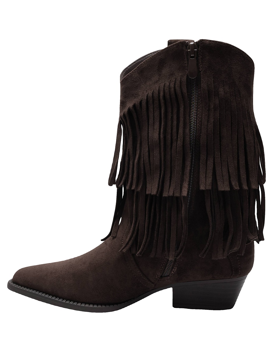 Bota cowboy arriba del tobillo para mujer