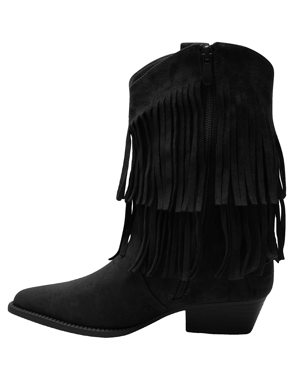 Bota cowboy arriba del tobillo para mujer