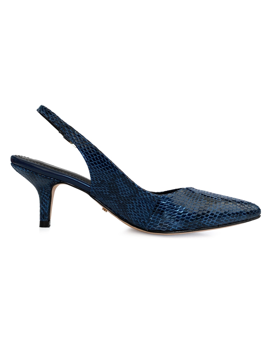 Zapatilla de piel