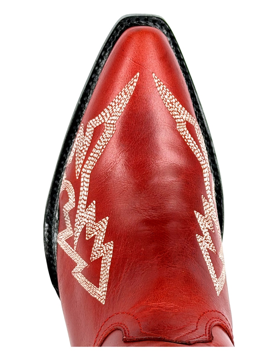Bota cowboy abajo de la rodilla danny de piel para mujer 3