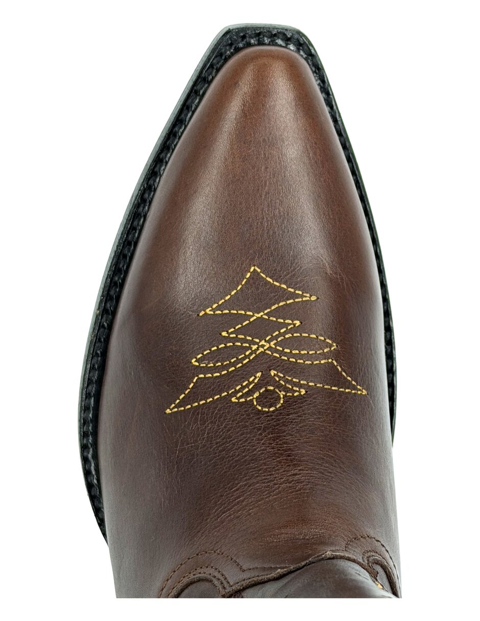 Bota cowboy abajo de la rodilla maggie de piel para mujer 4