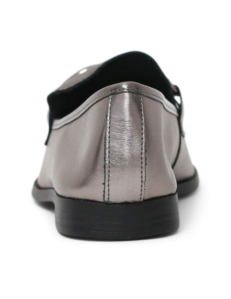 Mocasín glow de piel para mujer 5