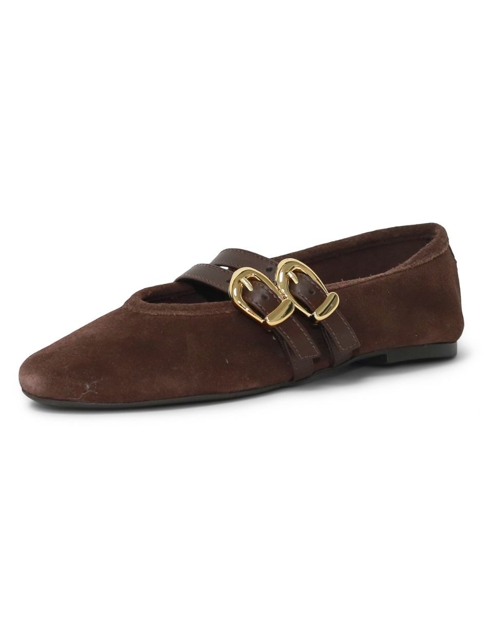 Balerina de piel para mujer 6