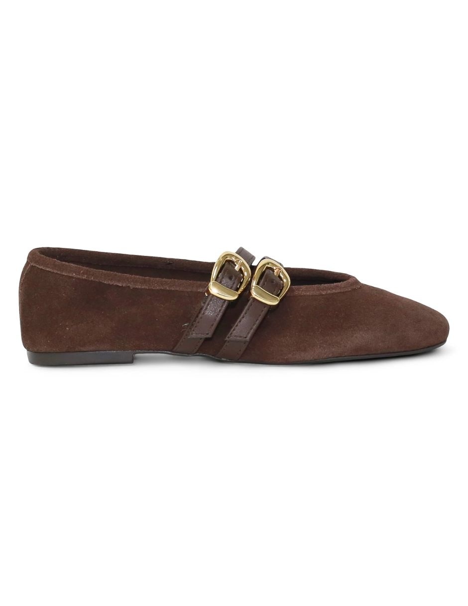 Balerina de piel para mujer 7