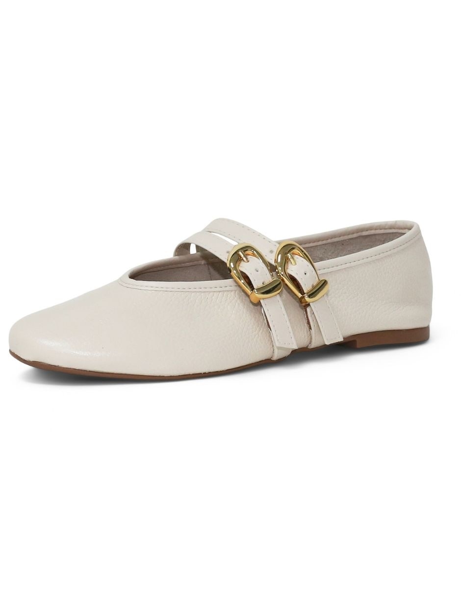Balerina de piel para mujer 6