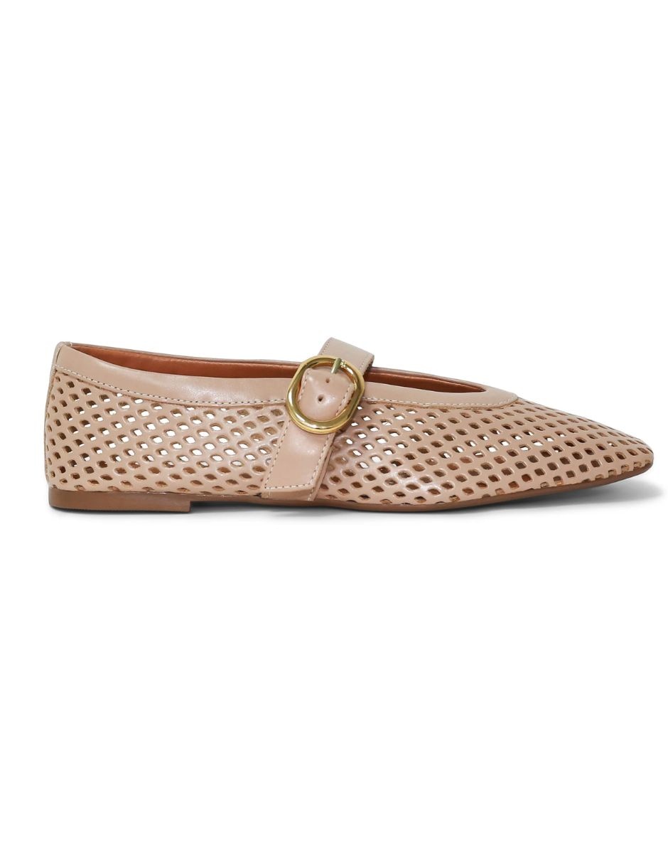 Balerina de piel para mujer