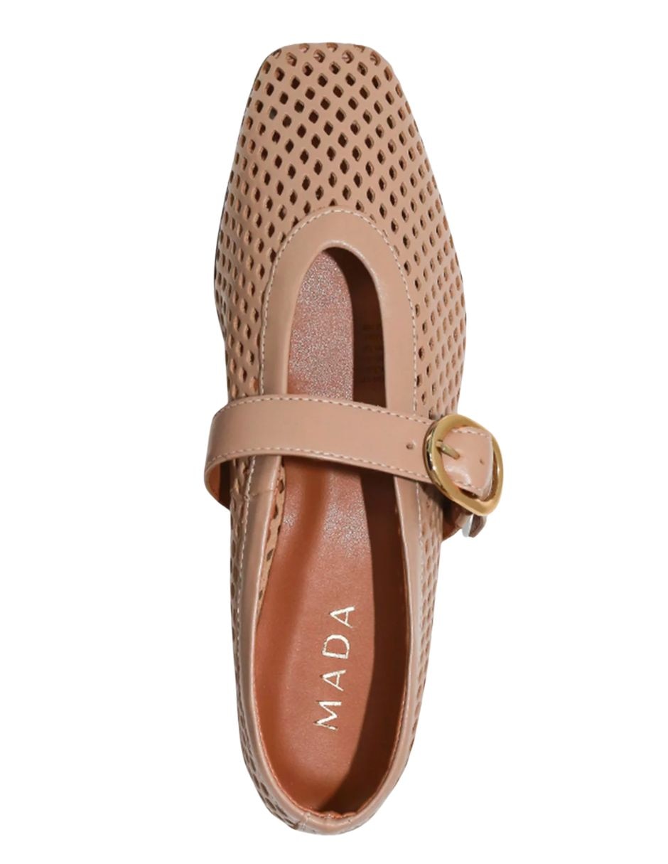 Balerina de piel para mujer