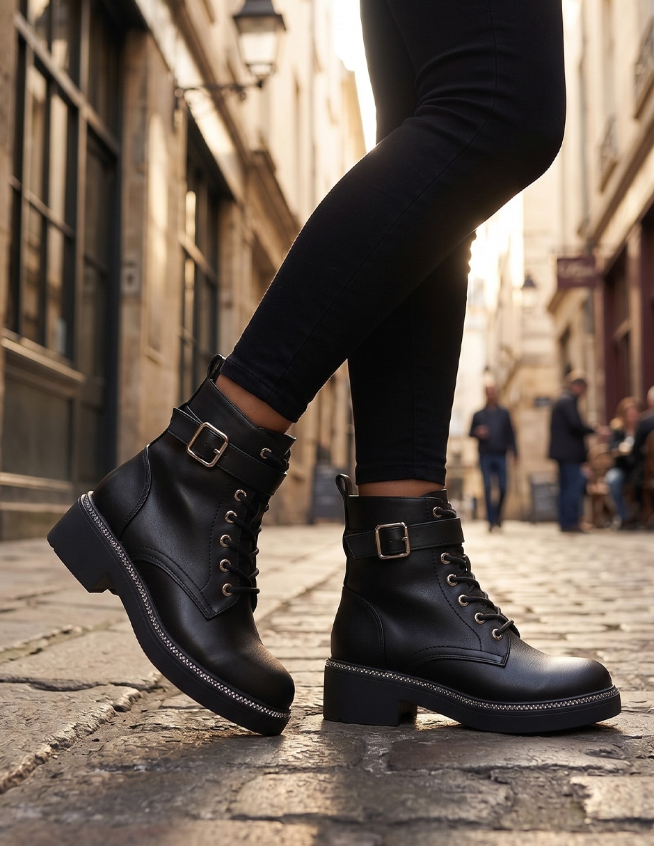 Bota Arriba del tobillo Trendy de Sintético para mujer 6