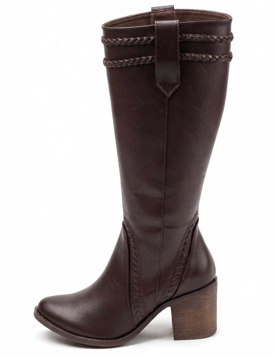 Bota cowboy Rodilla Botas Vaqueras de Sintético para mujer Bota cowboy Rodilla Botas Vaqueras de Sintético para mujer
