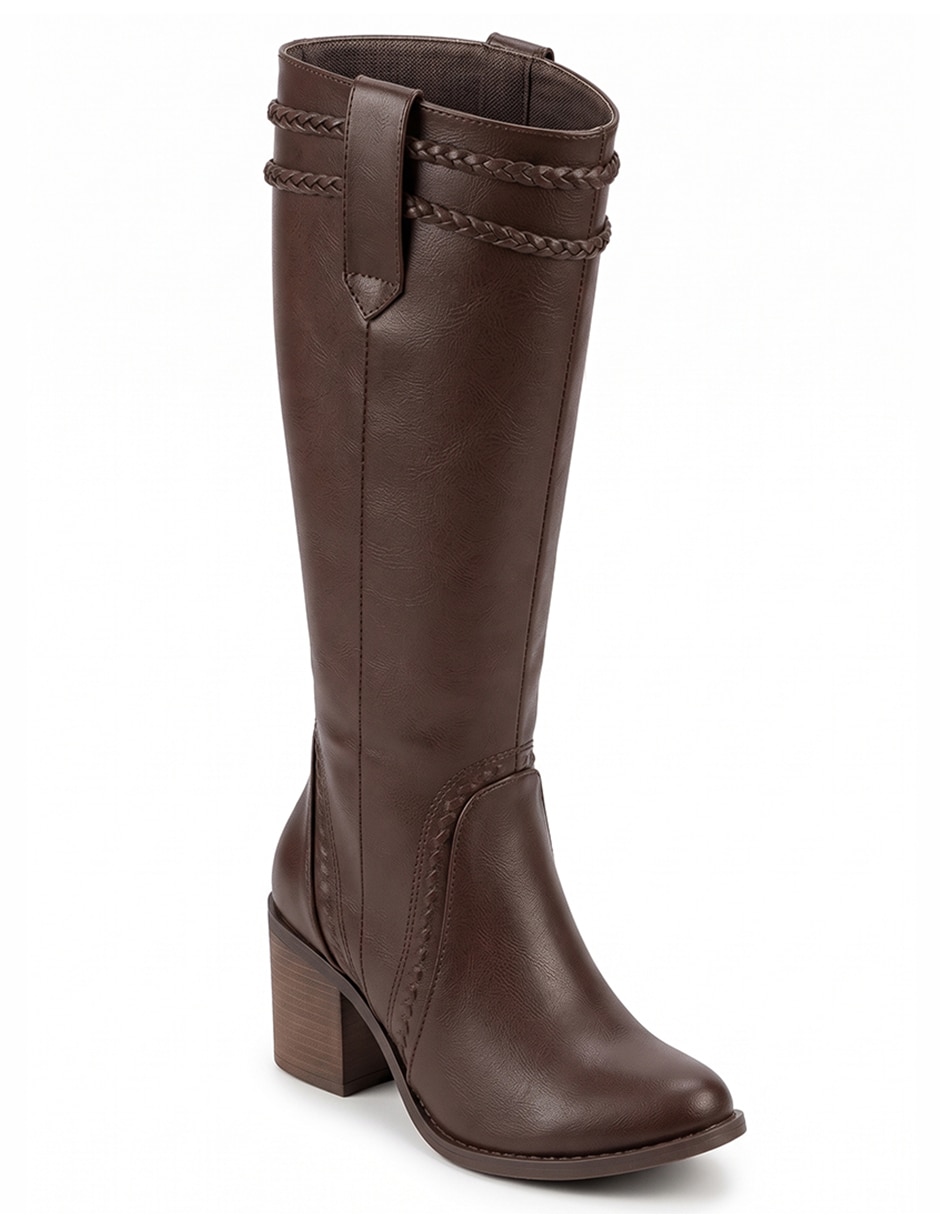 Bota cowboy Rodilla Botas Vaqueras de Sintético para mujer 2