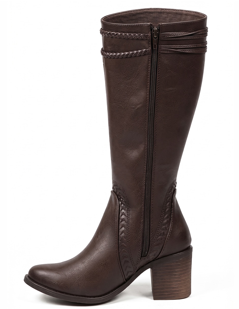 Bota cowboy Rodilla Botas Vaqueras de Sintético para mujer 4