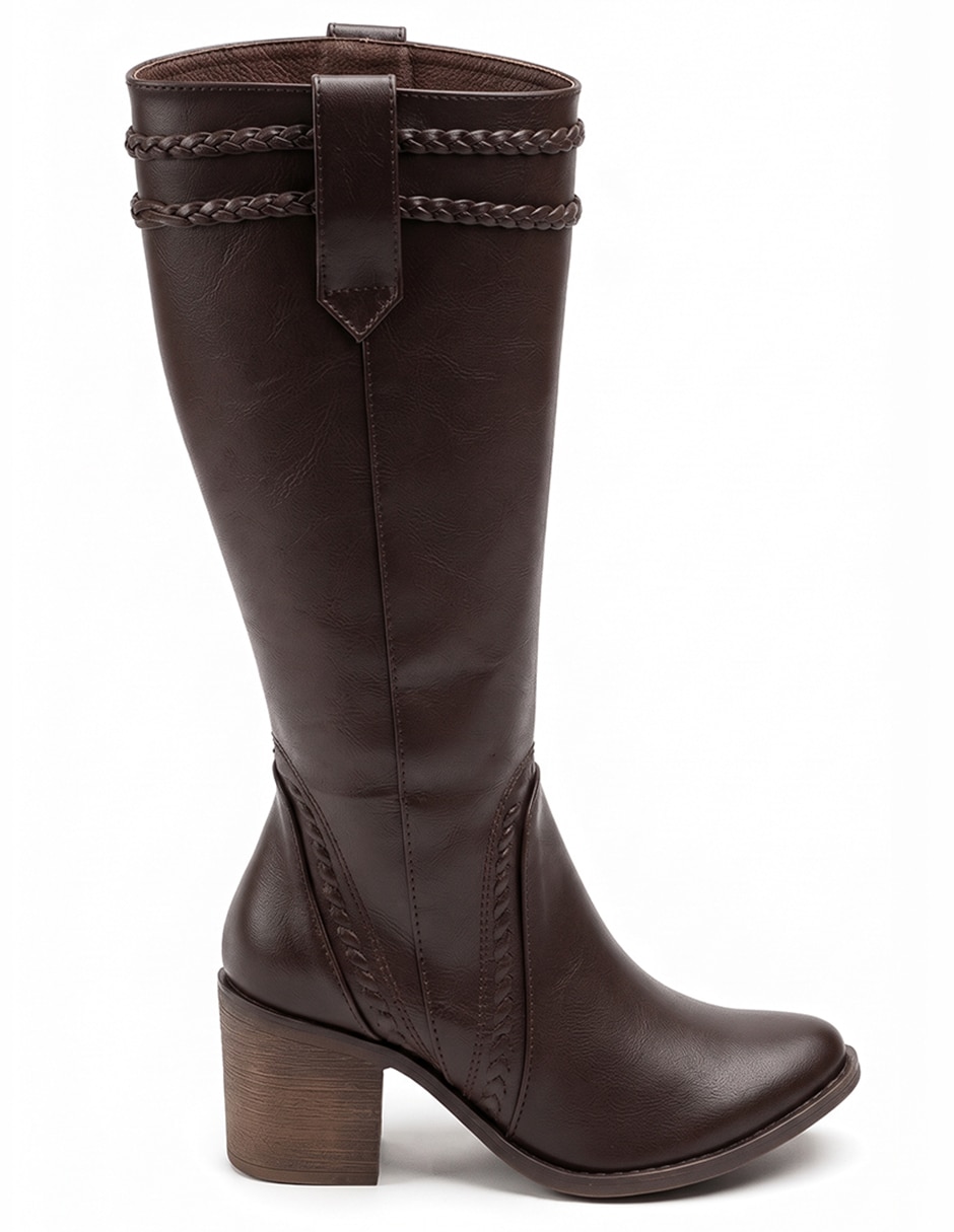 Bota cowboy Rodilla Botas Vaqueras de Sintético para mujer 5