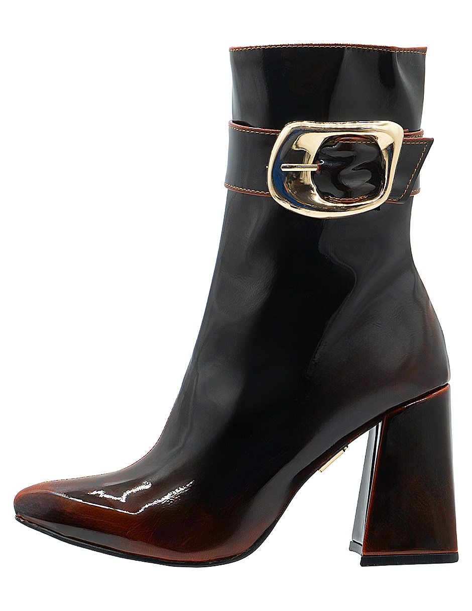 Bota Arriba del tobillo Trendy de Charol para mujer 3