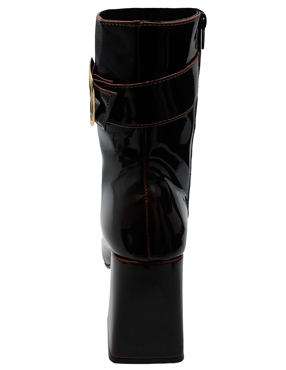Bota Arriba del tobillo Trendy de Charol para mujer 6