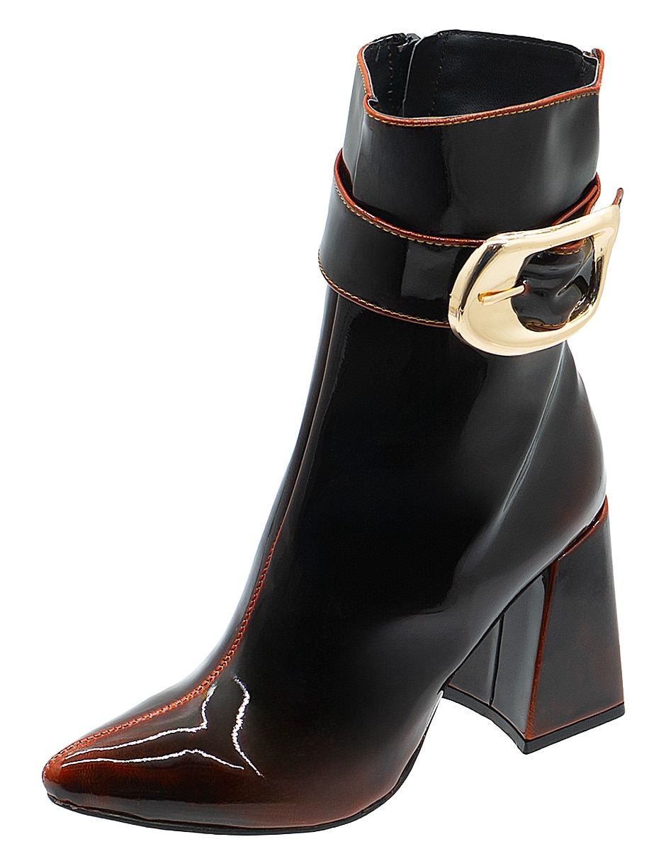 Bota Arriba del tobillo Trendy de Charol para mujer