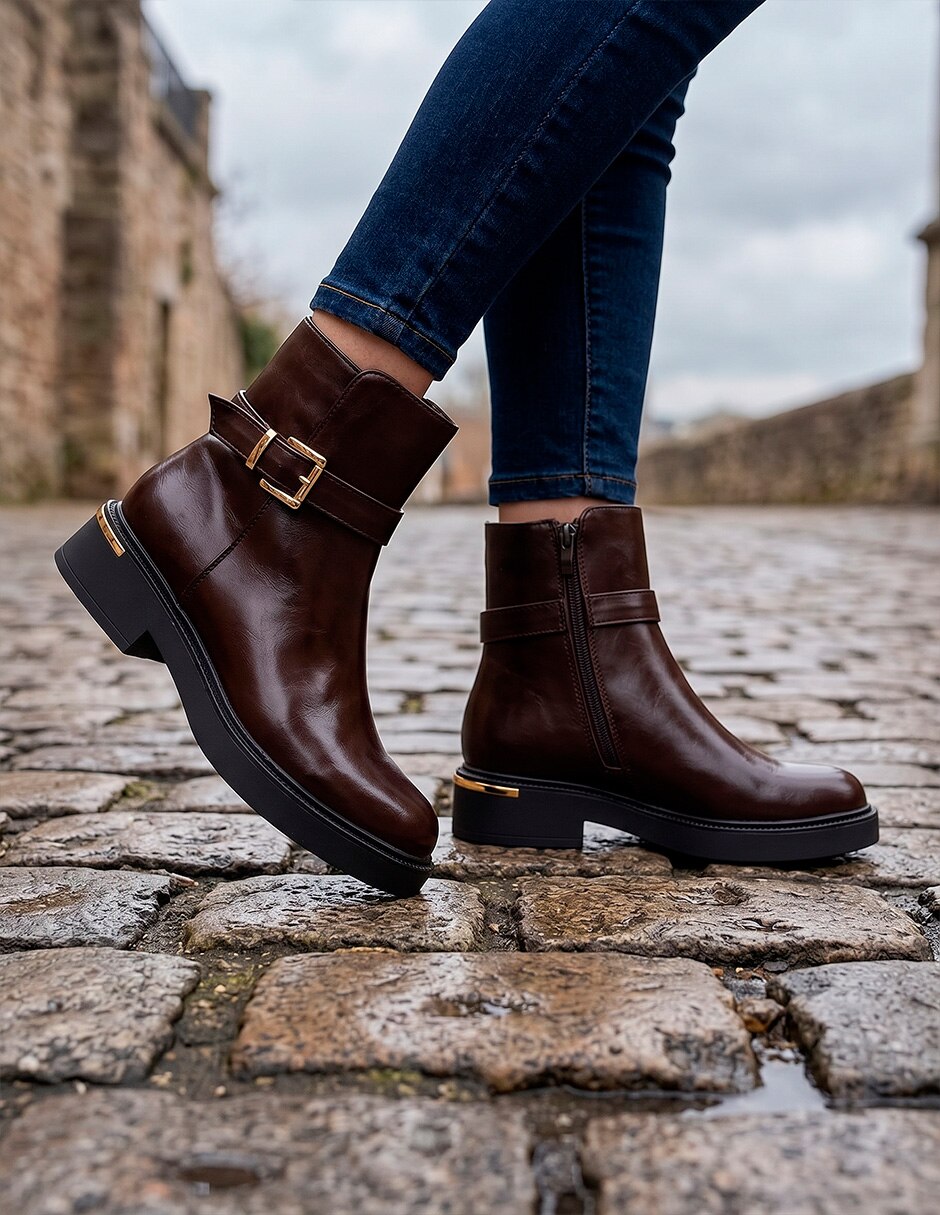 Bota Arriba del tobillo Trendy de Sintético para mujer 6