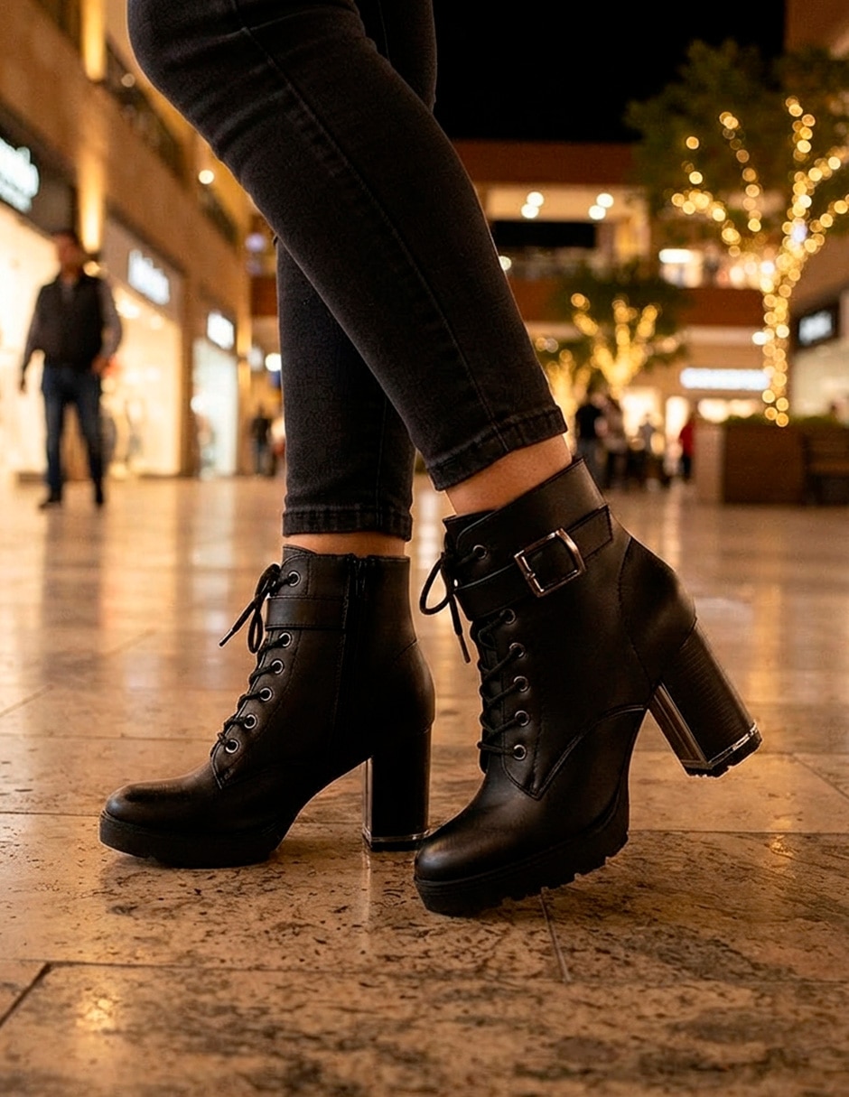 Bota Arriba del tobillo Trendy de Sintético para mujer Bota Arriba del tobillo Trendy de Sintético para mujer