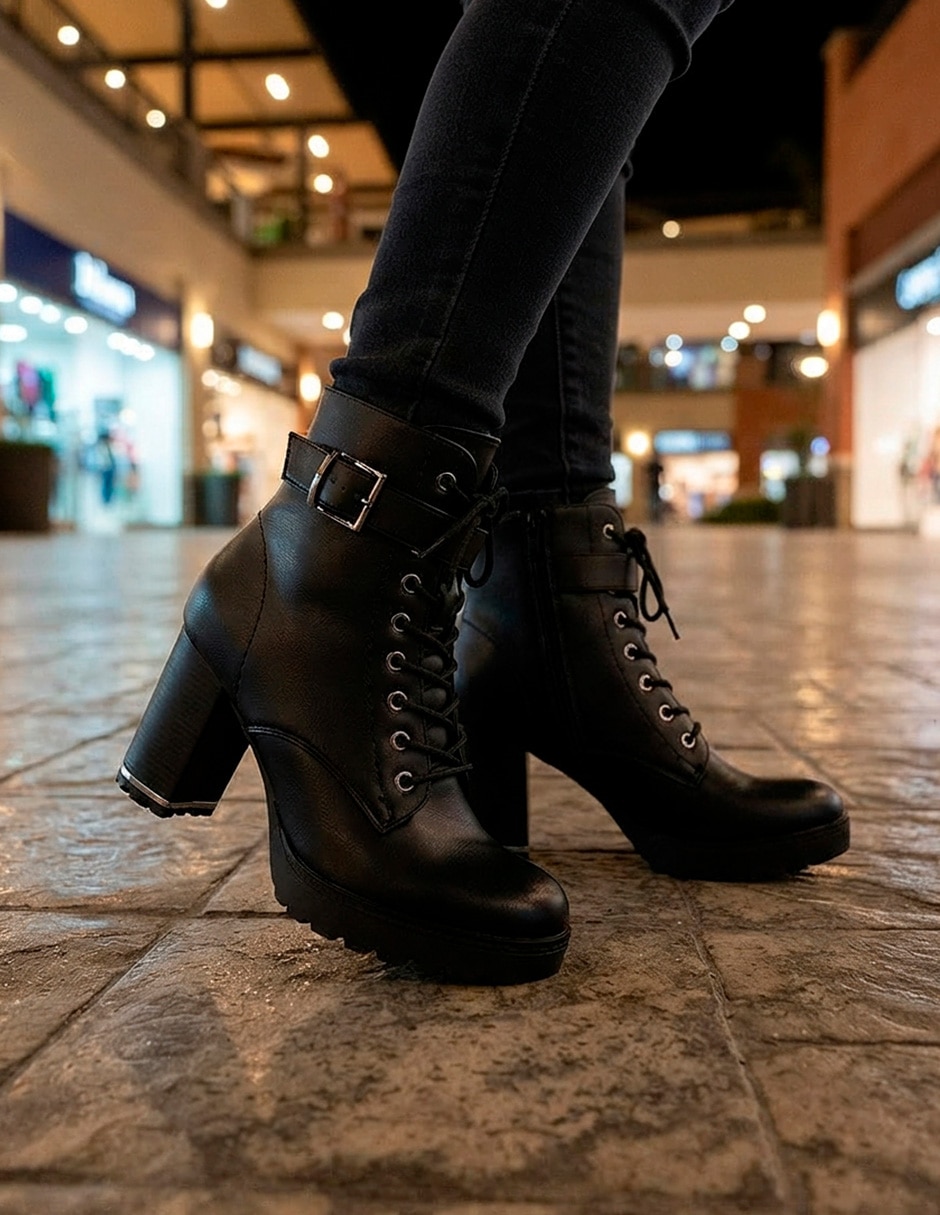 Bota Arriba del tobillo Trendy de Sintético para mujer 6