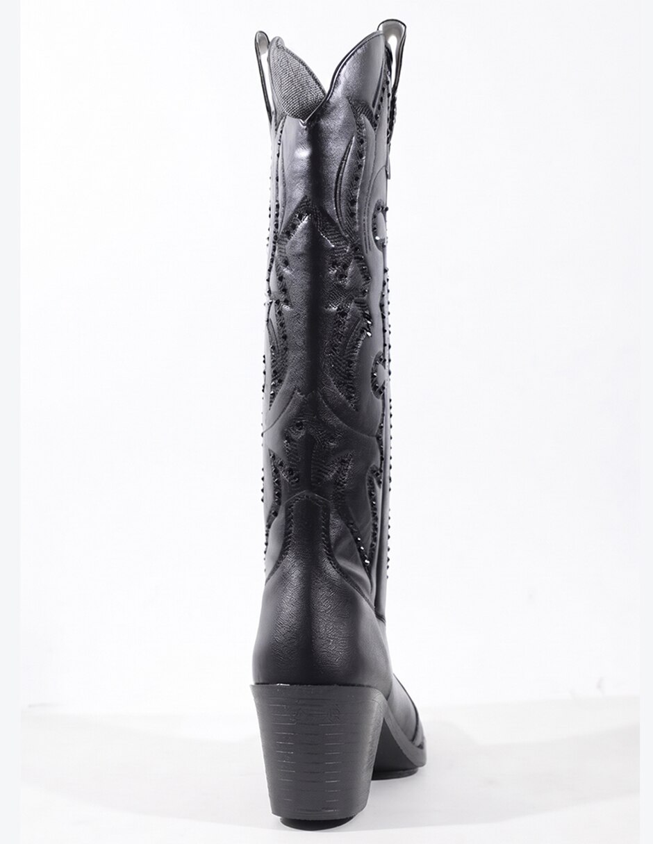 Bota cowboy rodilla botas western para mujer 4