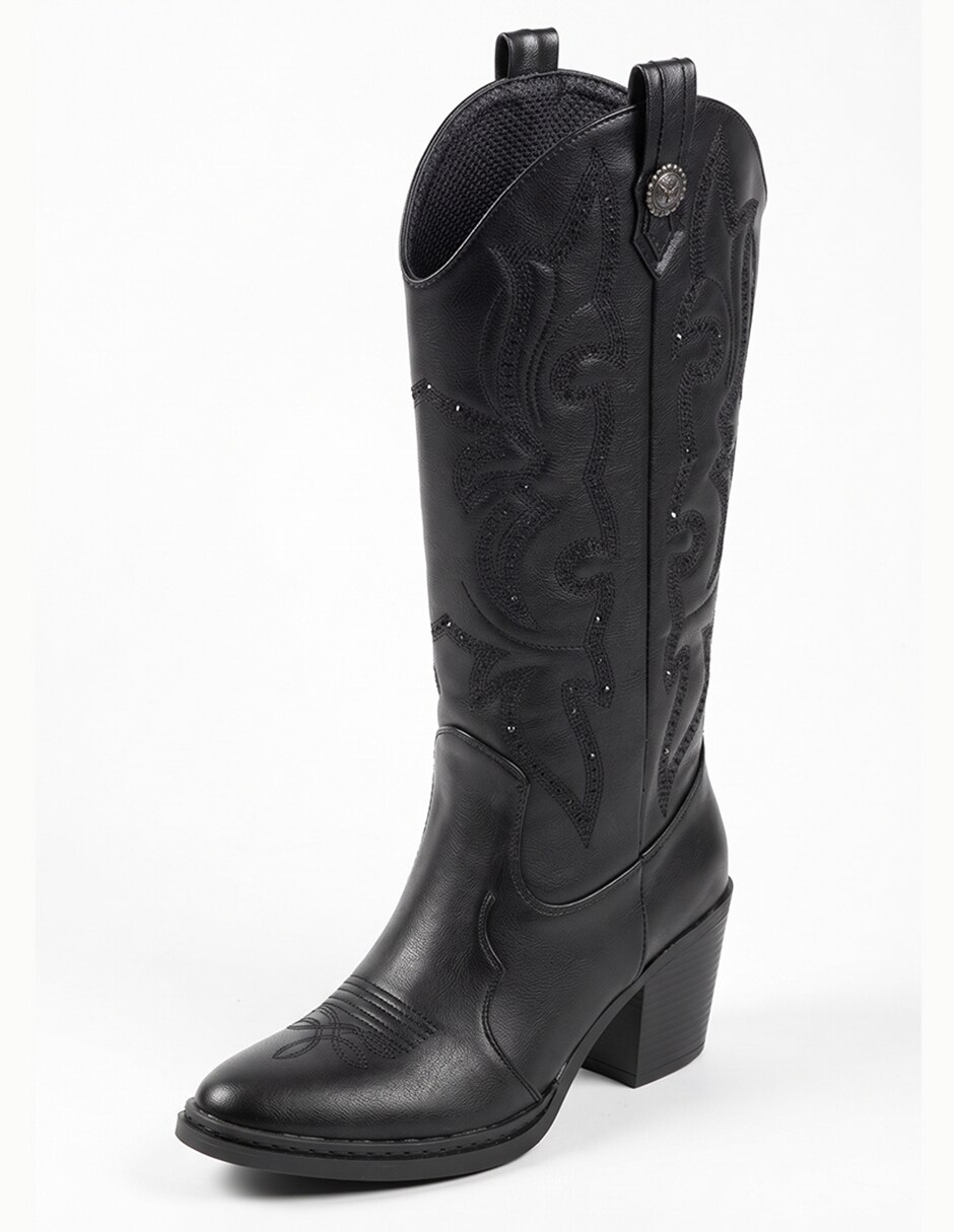 Bota cowboy rodilla botas western para mujer 5