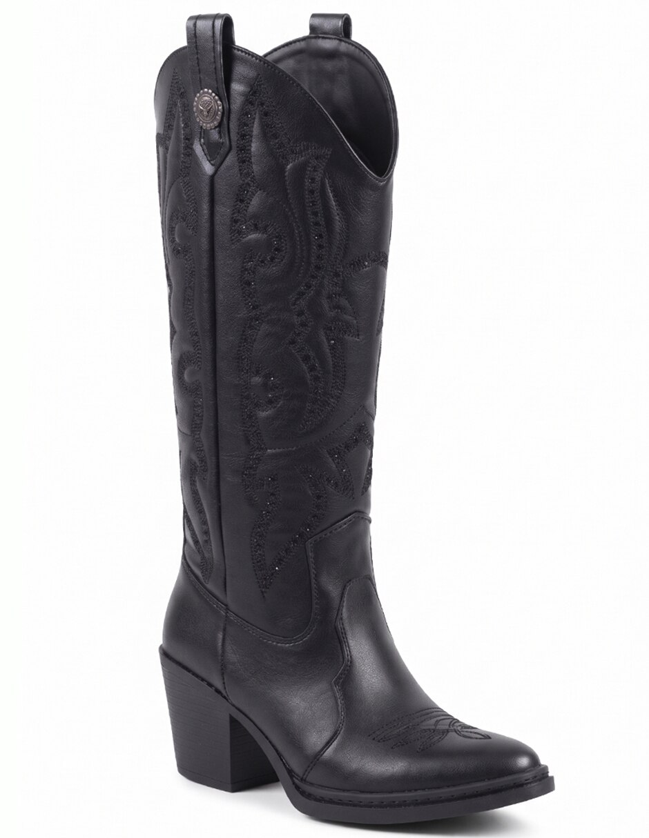 Bota cowboy rodilla botas western para mujer 7