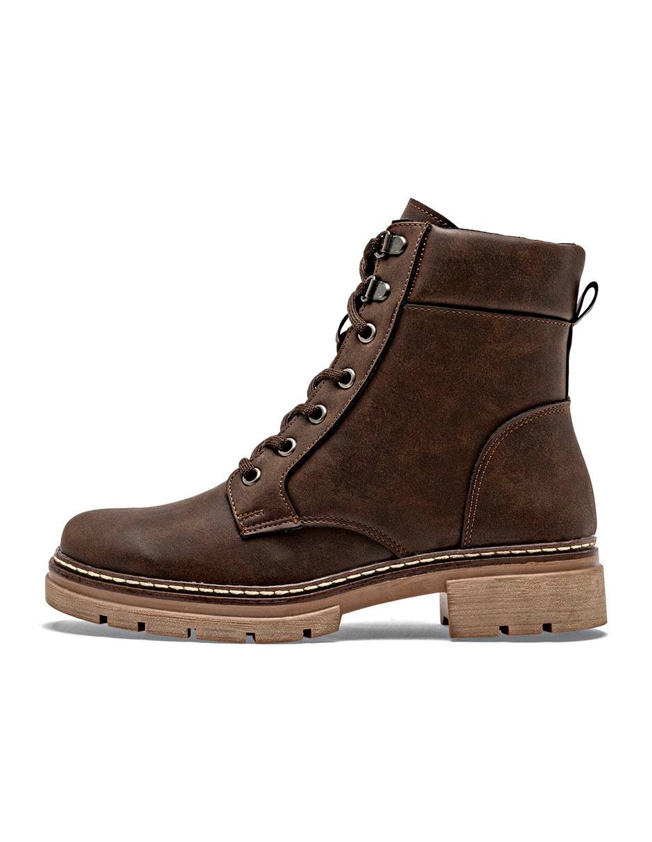 Bota combat Arriba del tobillo de Sintético para mujer