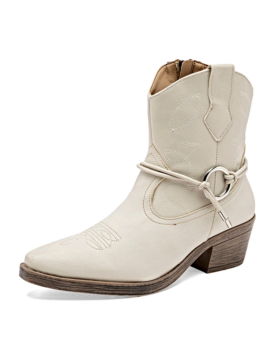 Bota cowboy Arriba del tobillo de Sintético para mujer 2