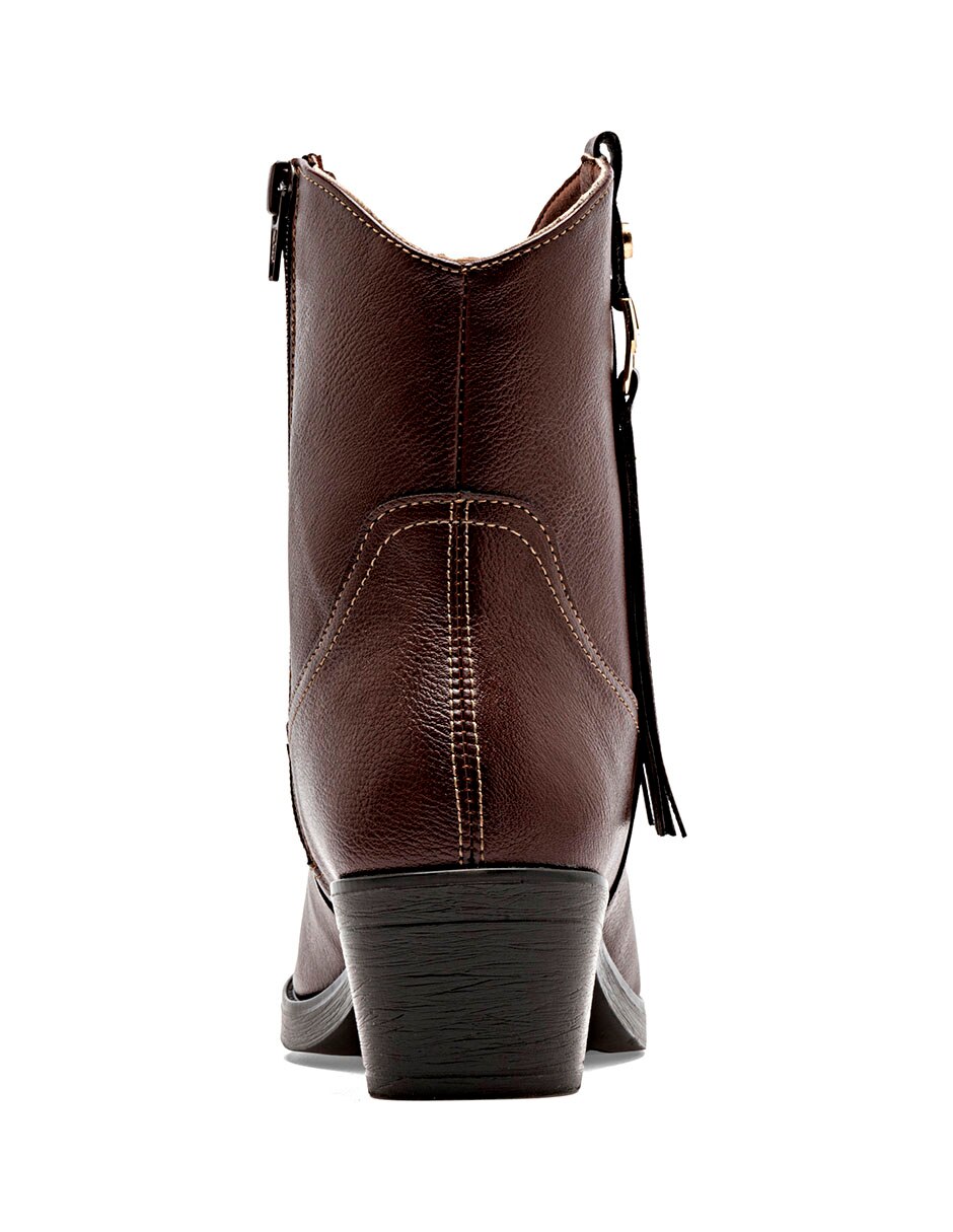Bota cowboy Arriba del tobillo de Sintético para mujer 2