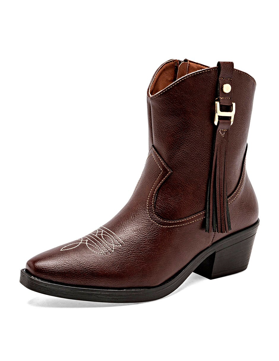 Bota cowboy Arriba del tobillo de Sintético para mujer 3