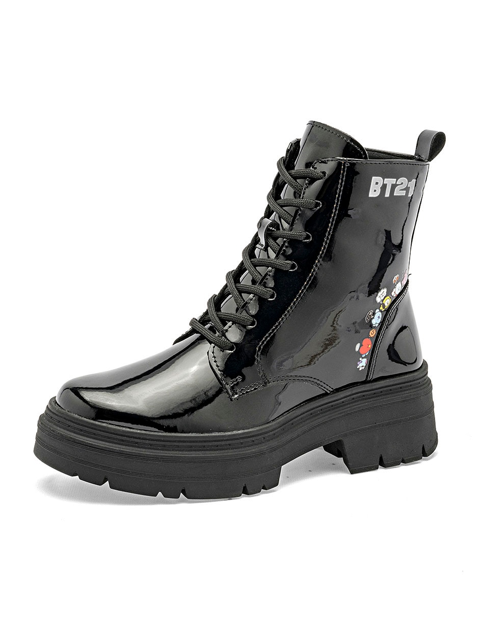 Bota combat Arriba del tobillo de Sintético para mujer 4