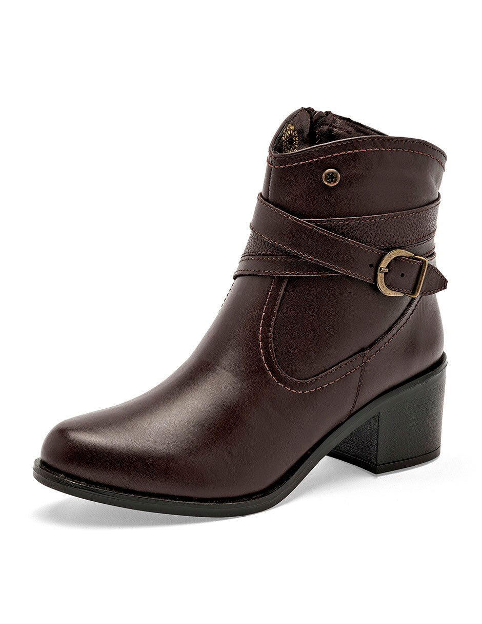 Bota Arriba del tobillo de Piel para mujer 3