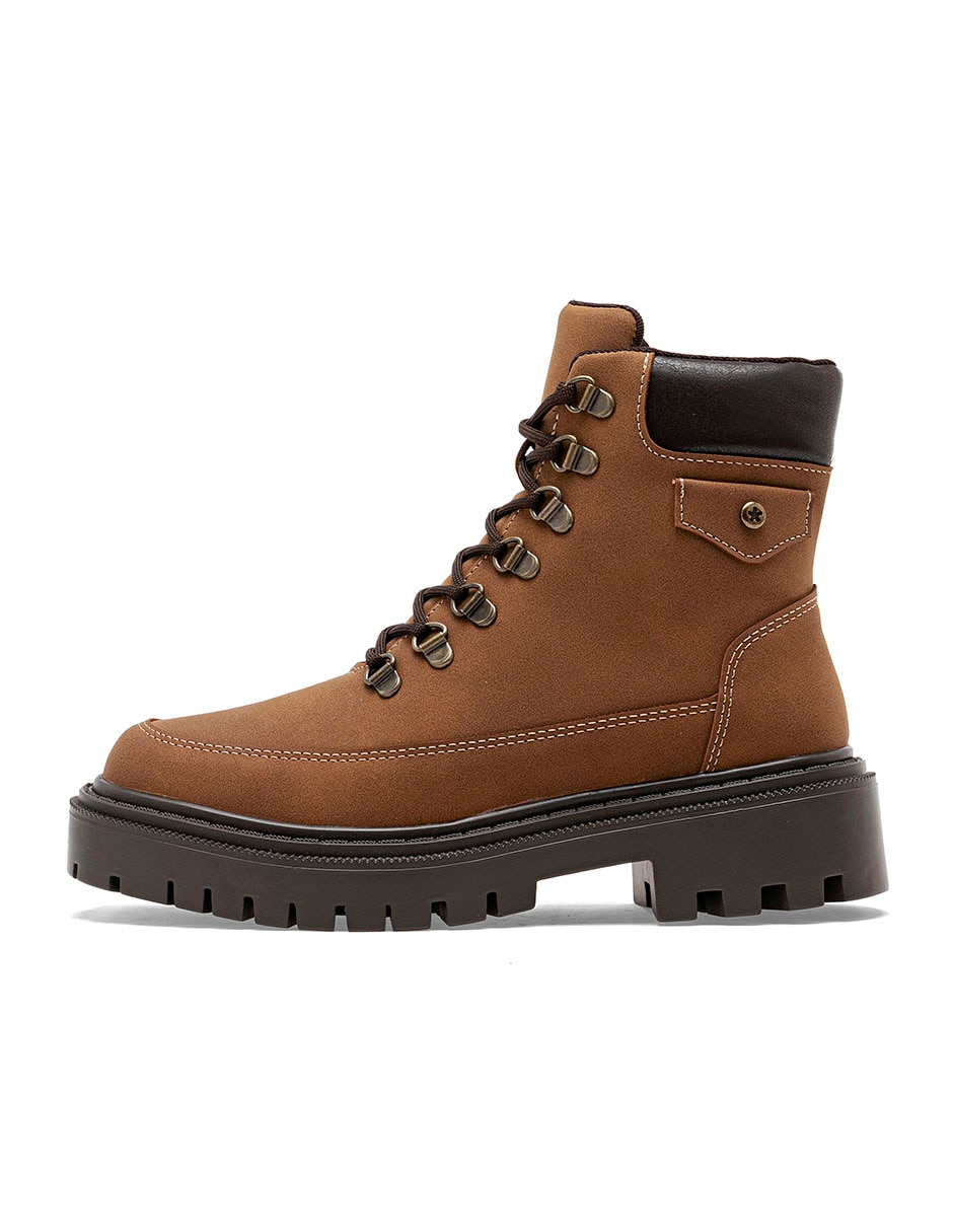 Bota combat Arriba del tobillo de Sintético para mujer