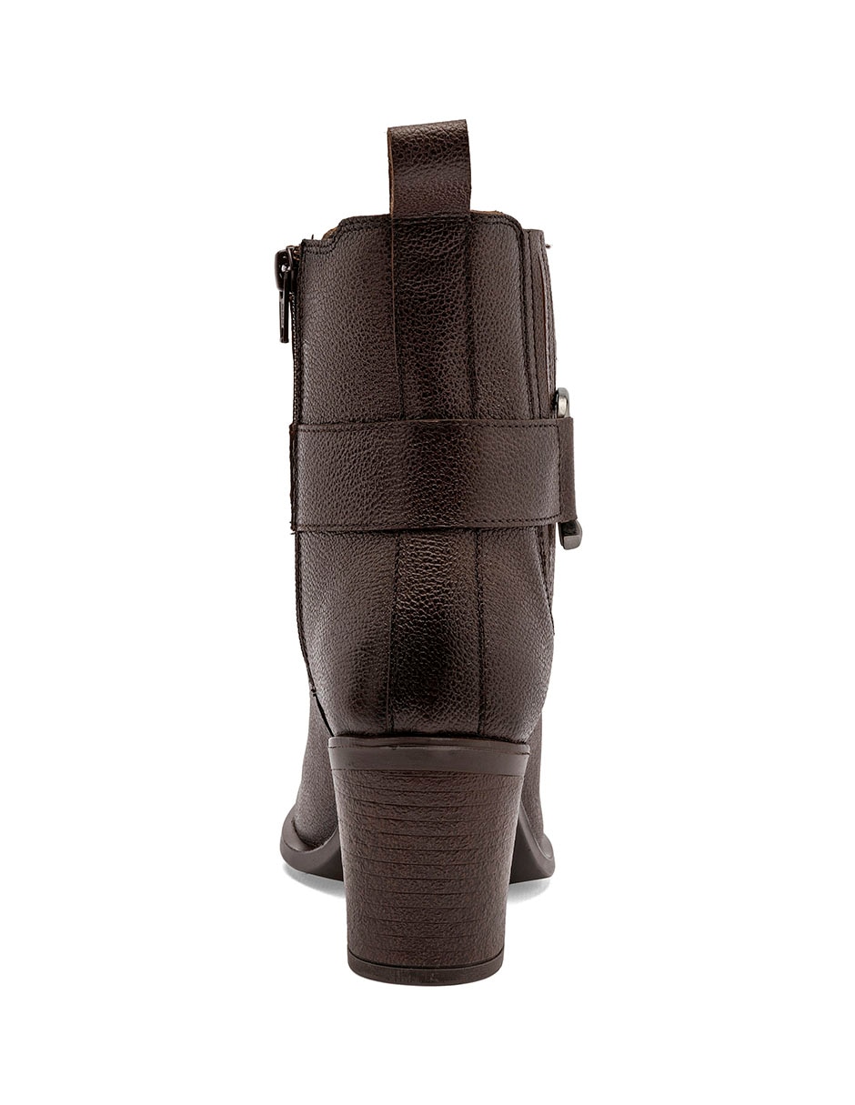 Bota cowboy Arriba del tobillo de Piel para mujer 3