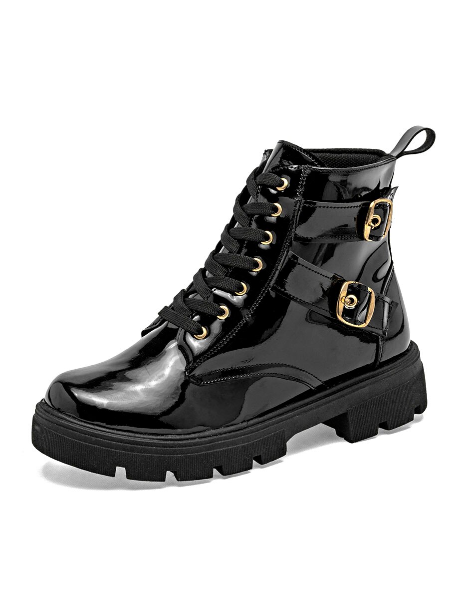 Bota combat Arriba del tobillo de Sintético para mujer 4