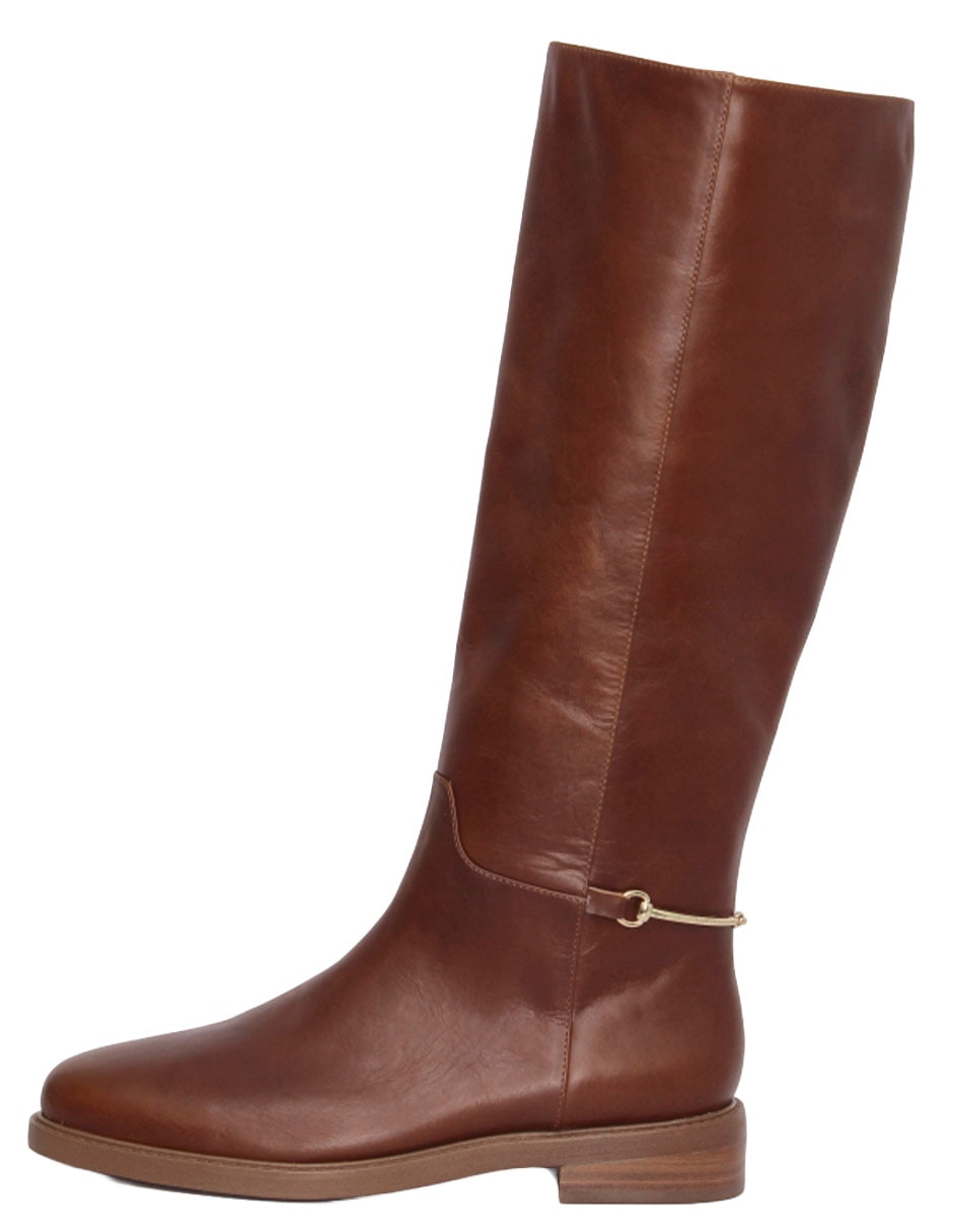 Bota abajo de la rodilla de piel para mujer Bota abajo de la rodilla de piel para mujer