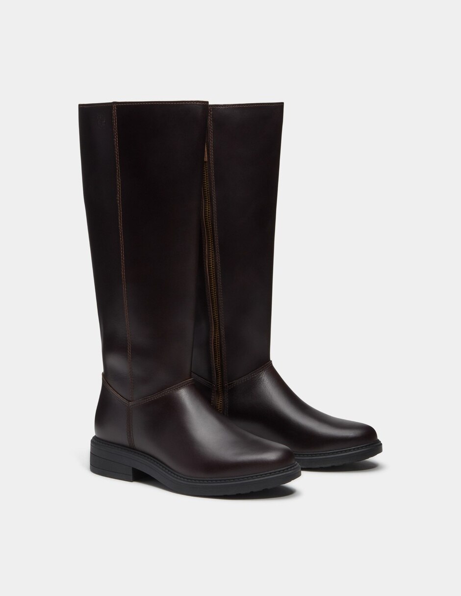 Bota Arriba del tobillo Botas Stormbucks con cierre lateral para Mujer Café TB0A5T6PW01 de Piel para mujer 4