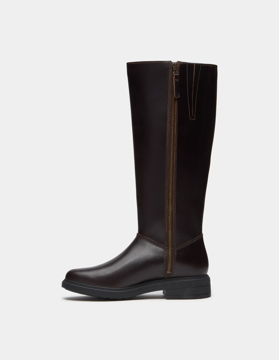Bota Arriba del tobillo Botas Stormbucks con cierre lateral para Mujer Café TB0A5T6PW01 de Piel para mujer 6