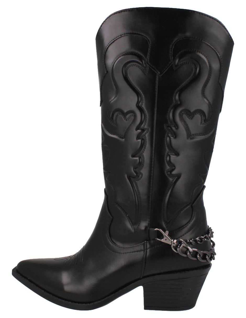 Bota cowboy Abajo de la rodilla de Piel para mujer Bota cowboy Abajo de la rodilla de Piel para mujer