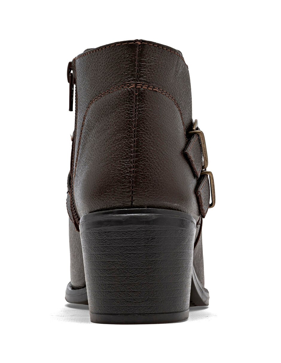 Botín Arriba del tobillo de Piel para mujer 2