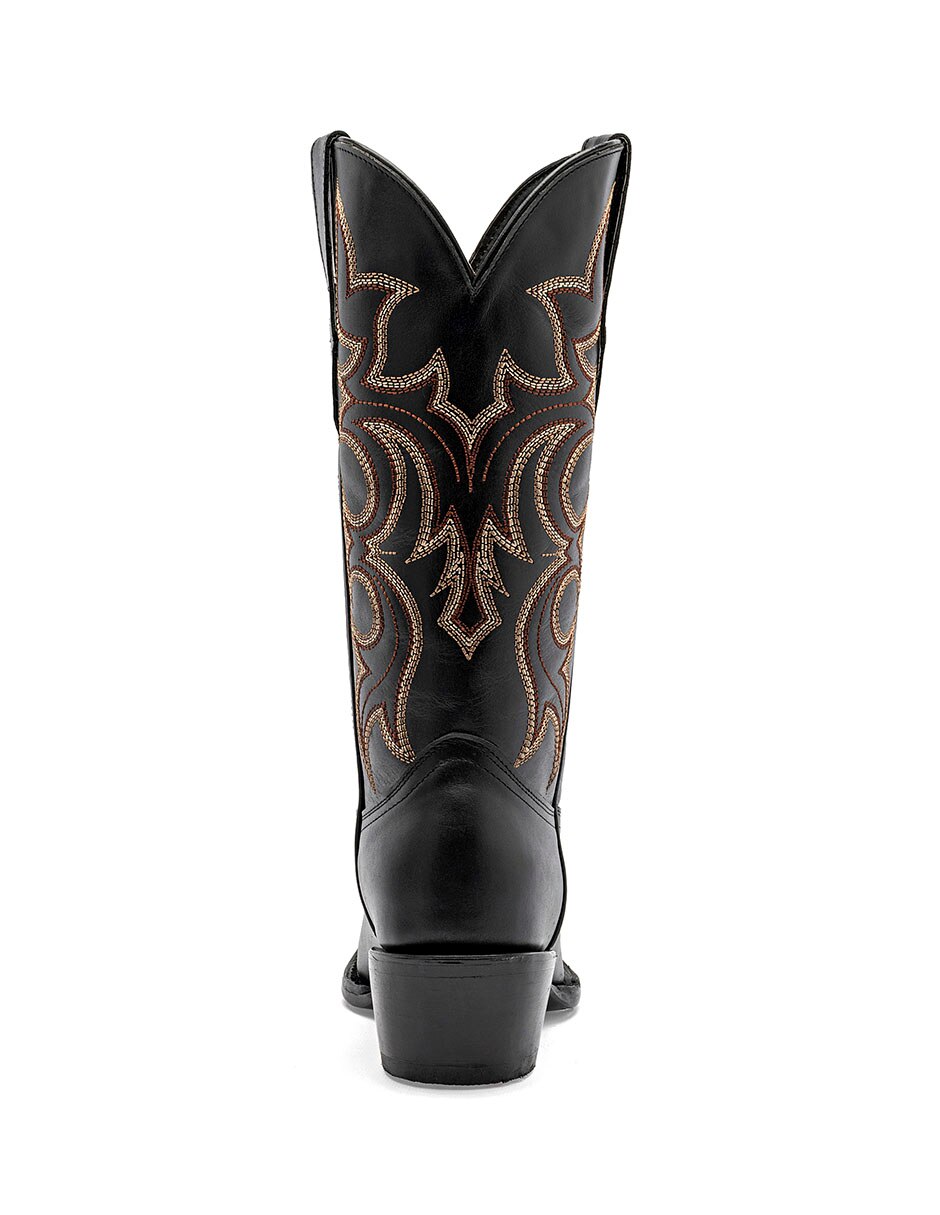 Bota cowboy Media pierna de Piel para mujer 4