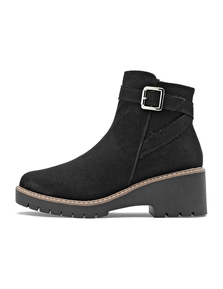 Bota combat Arriba del tobillo de Textil para mujer