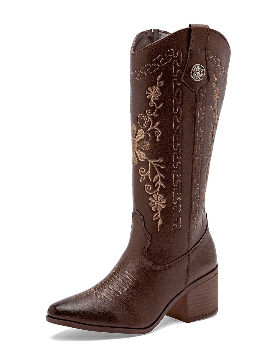 Bota Arriba de la rodilla de Sintético para mujer 2