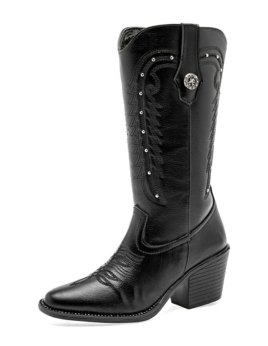 Bota cowboy Media pierna de Sintético para mujer 2