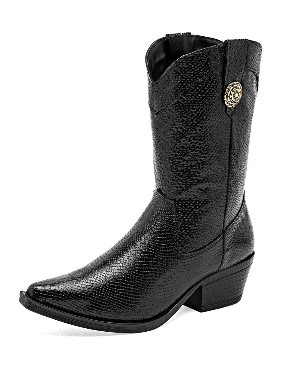 Bota cowboy Media pierna de Piel para mujer 2