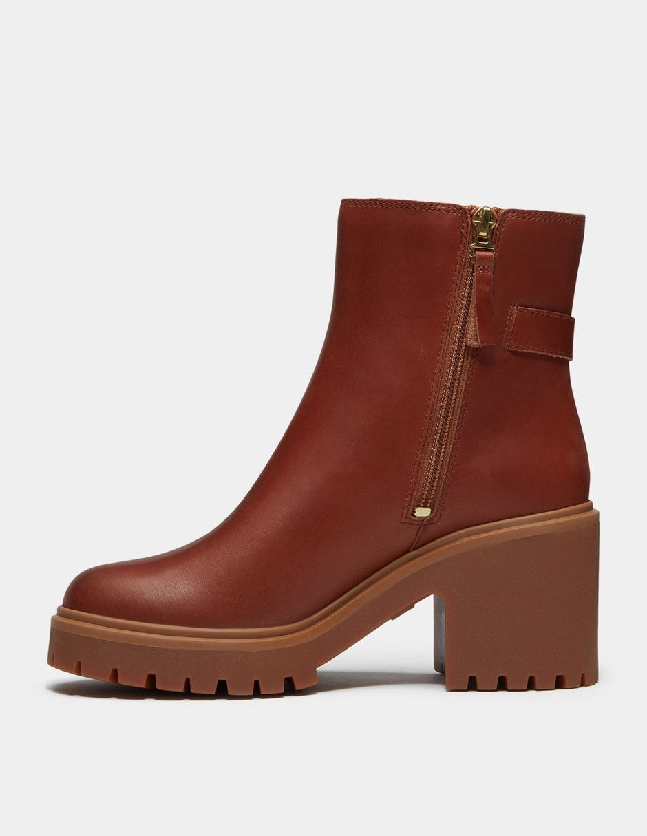 Bota arriba del tobillo chelsea stone heights de piel para mujer 6