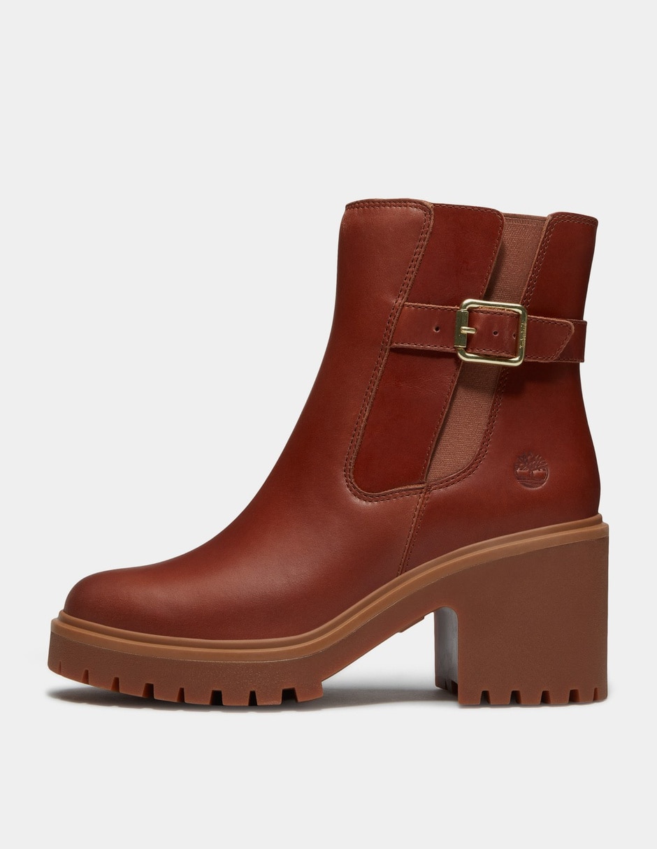 Bota arriba del tobillo chelsea stone heights de piel para mujer 8
