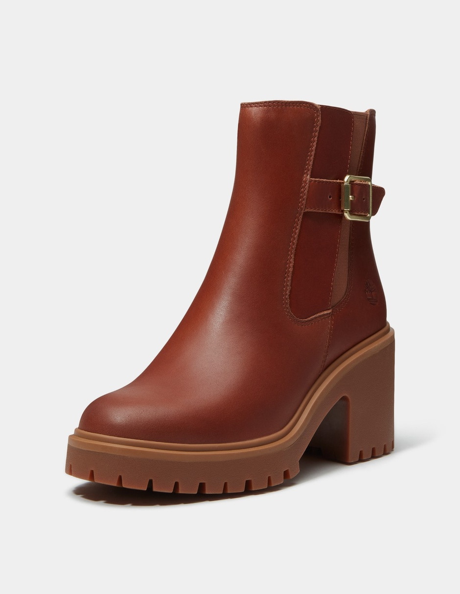 Bota arriba del tobillo chelsea stone heights de piel para mujer 9