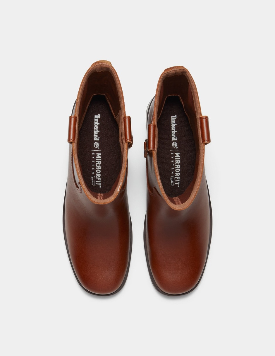 Bota Arriba del tobillo Botas Bellevaux con cierre lateral para Mujer Café TB0A2JNJEM6 de Piel para mujer 2